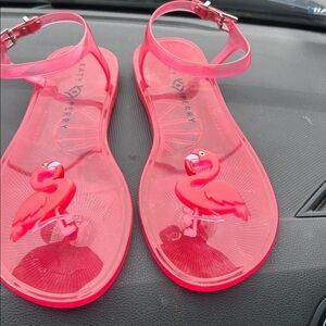 Katy Perry Pink flamingo jelly sandals